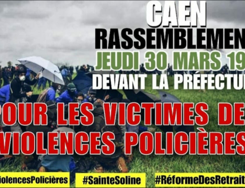 Appel national à se rassembler devant les préfectures à 19h jeudi 30 mars pour dénoncer les violences policières