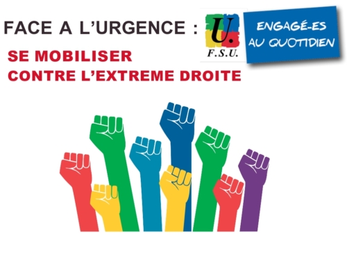 Appel des organisations syndicales du Calvados : face à l’extrême-droite, nous ne lâcherons jamais !