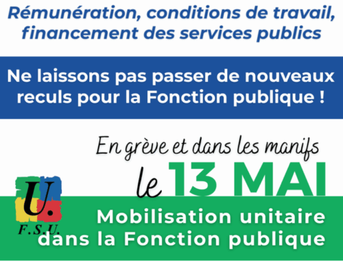 Le 13, journée fonction publique, être malade c’est un droit